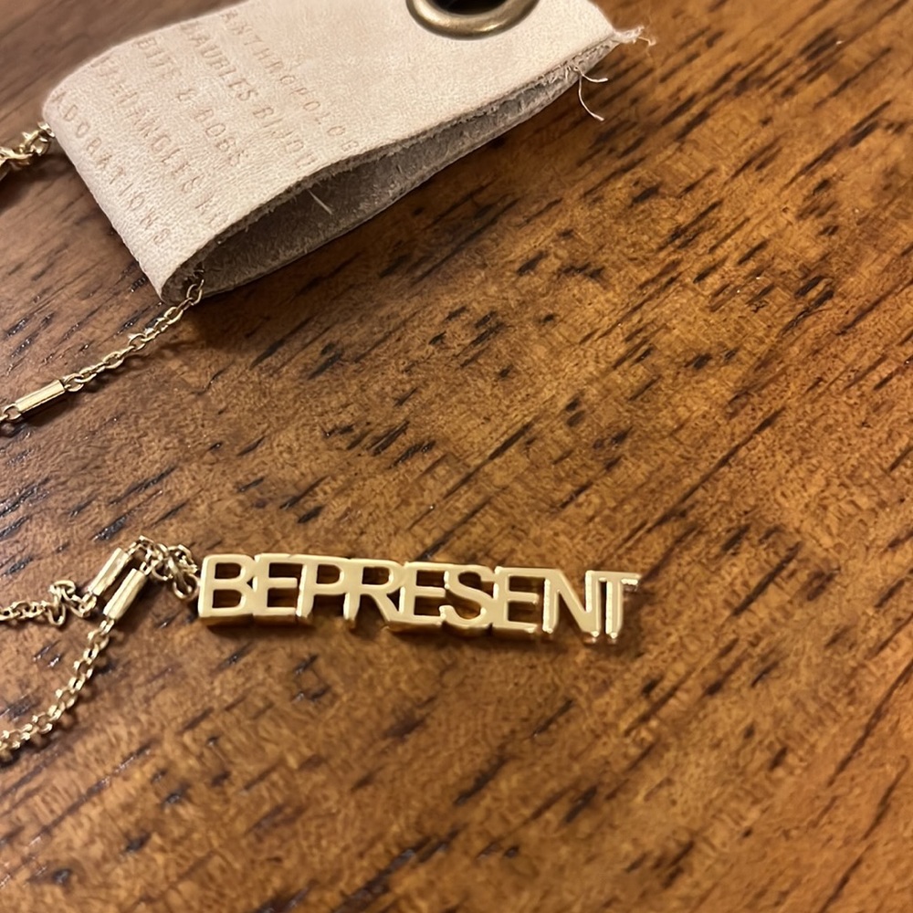 NWT Anthro BE PRESENT Pendant Necklace - Picture 2 of 4